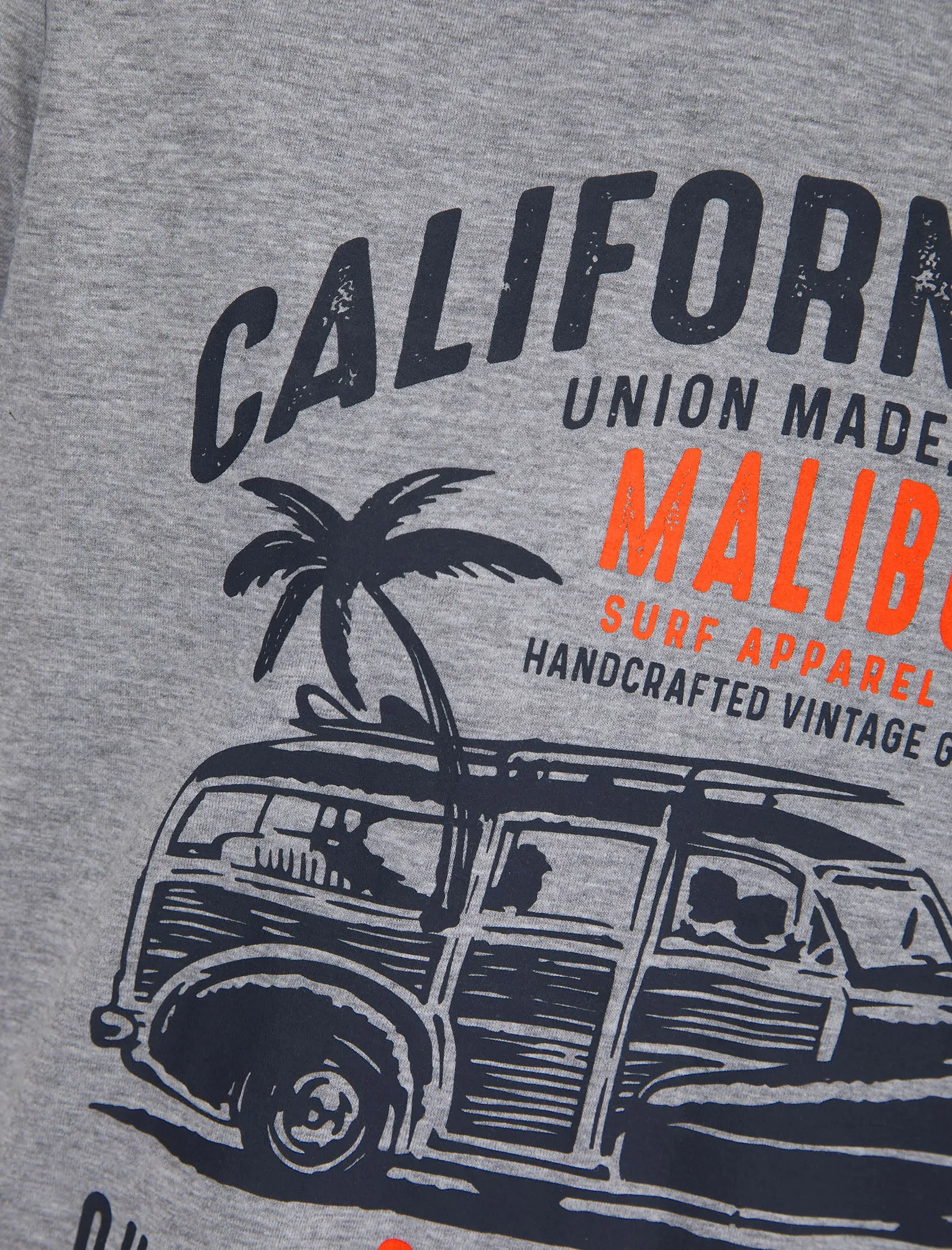 Armagh Motif Cotton Jersey T-Shirt in Light Grey Marl - South Shore sold by Tokyo Laundry product image thumbnail 3