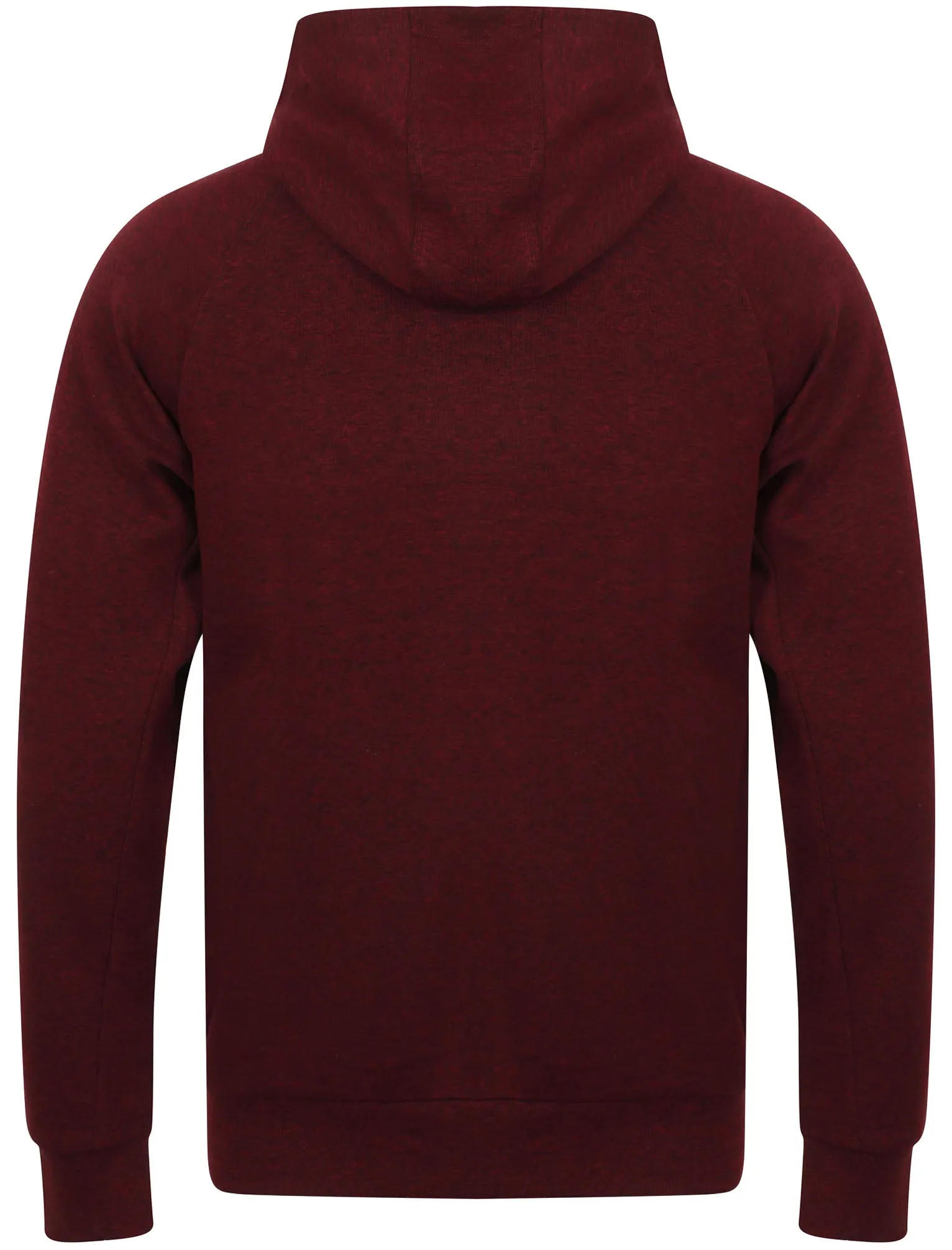 Daudi Cotton Blend Pullover Hoodie In Deep Red & Black Marl - Dissident sold by Tokyo Laundry product image thumbnail 2