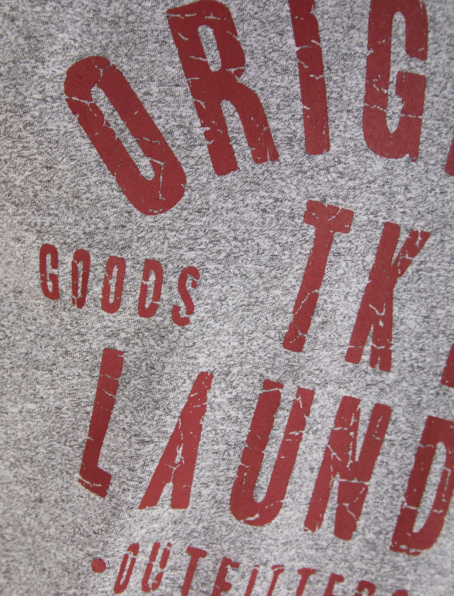 Cartel Motif Cotton Jersey Grindle T-Shirt in Light Grey - Tokyo Laundry sold by Tokyo Laundry product image thumbnail 3