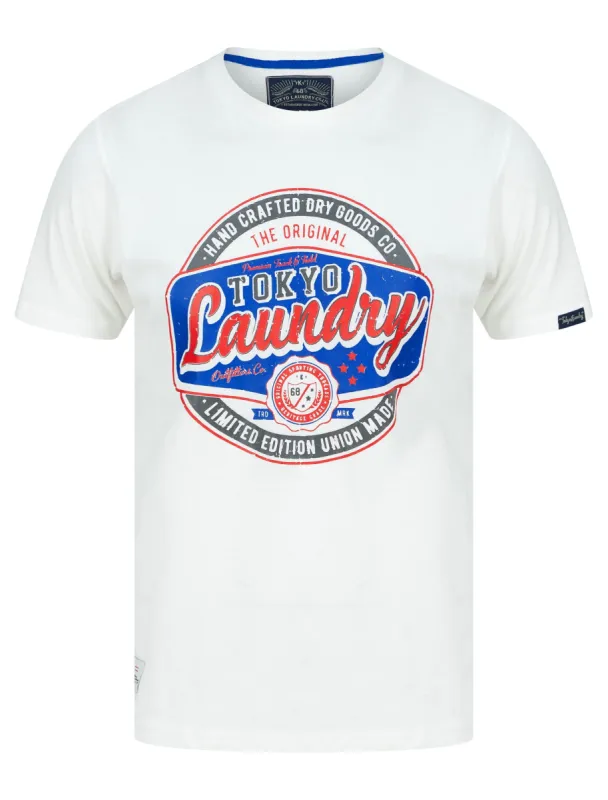 Optics Tee Motif Cotton Jersey T-Shirt in Snow White - Tokyo Laundry sold by Tokyo Laundry