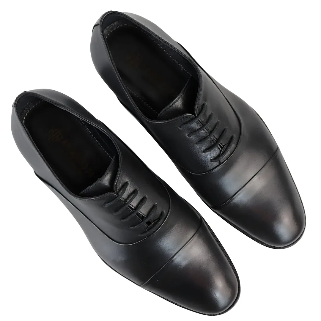 Men's Premium Full Leather Black Oxford Shoes sold by Tru Clothing product image thumbnail 4