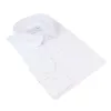Men's White Classic Round Collar Button Shirt Slim Regular Fit sold by Tru Clothing