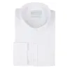Men's White Classic Round Collar Button Shirt Slim Regular Fit sold by Tru Clothing