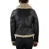 Women's Sheepskin Leather Coat Brown Beige Fur Women's Flying Jacket sold by Tru Clothing