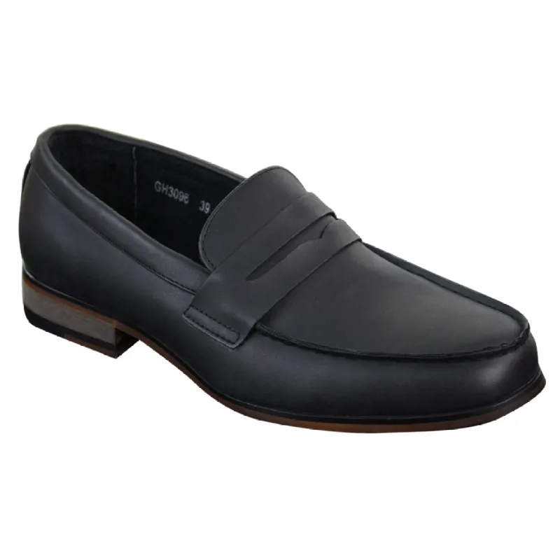 Mens Nubuck Leather Slip On Loafers Moccasins Shoes Vintage Retro Classic sold by Tru Clothing