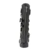 Mens Biker Boots Demonia Bolt-450 Goth Punk Rock Chain Knee High Combat Boots sold by Tru Clothing
