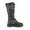 Mens Biker Boots Demonia Bolt-450 Goth Punk Rock Chain Knee High Combat Boots sold by Tru Clothing