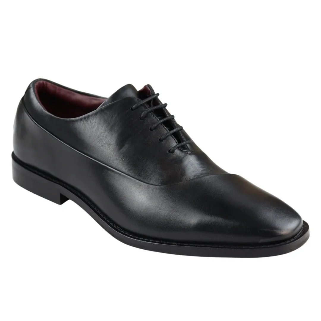 Mens Laced Real Leather Derby Shoes Smart Formal Classic Black Brown sold by Tru Clothing product image thumbnail 2
