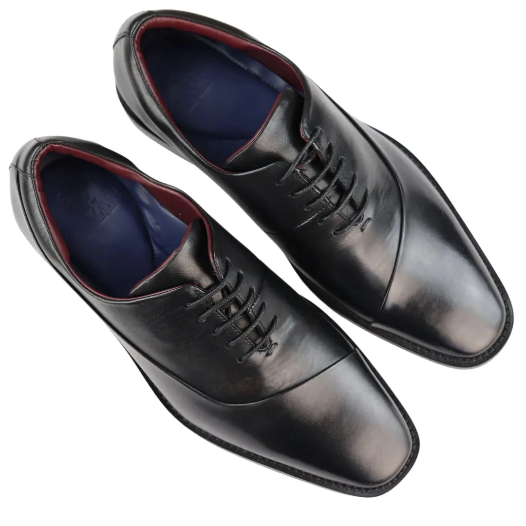 Mens Laced Real Leather Derby Shoes Smart Formal Classic Black Brown sold by Tru Clothing product image thumbnail 4