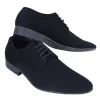 Mens Laced Smart Casual Suede Shoes Red Green Black Grey Italian sold by Tru Clothing