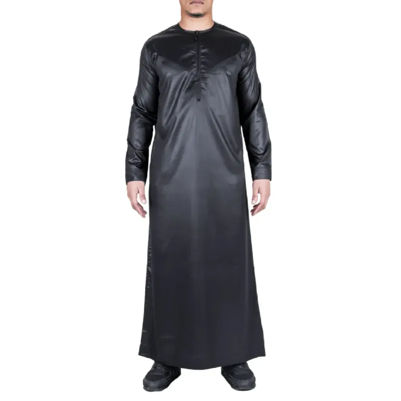 TT-002 - Men's Satin Emirati Thobe Islamic Clothing sold by Tru Clothing