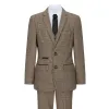 Ralph - Boys 3 Piece Brown Suit Tweed Check 1920s sold by Tru Clothing