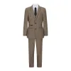 Ralph - Boys 3 Piece Brown Suit Tweed Check 1920s sold by Tru Clothing