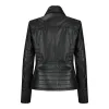 Women's Leather Biker Rock Black Jacket sold by Tru Clothing
