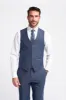 Bond - Men's Navy Check Waistcoat sold by Tru Clothing