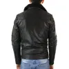 Men's Cross zip Biker Pilot Motorcycle Jacket Leather Air Force 1 sold by Tru Clothing
