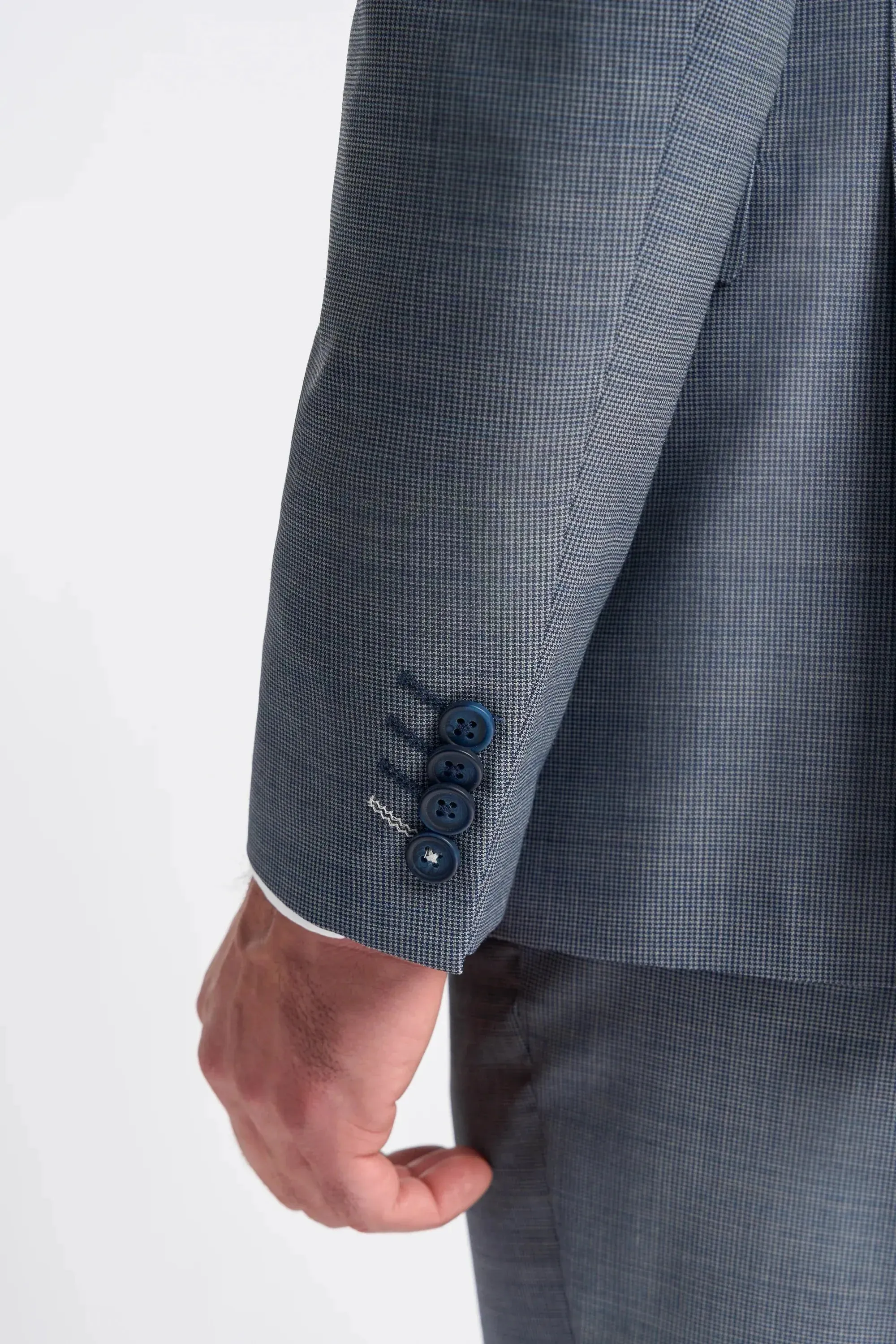 Bond - Men's Grey Tailored Fit Blazer sold by Tru Clothing product image thumbnail 3