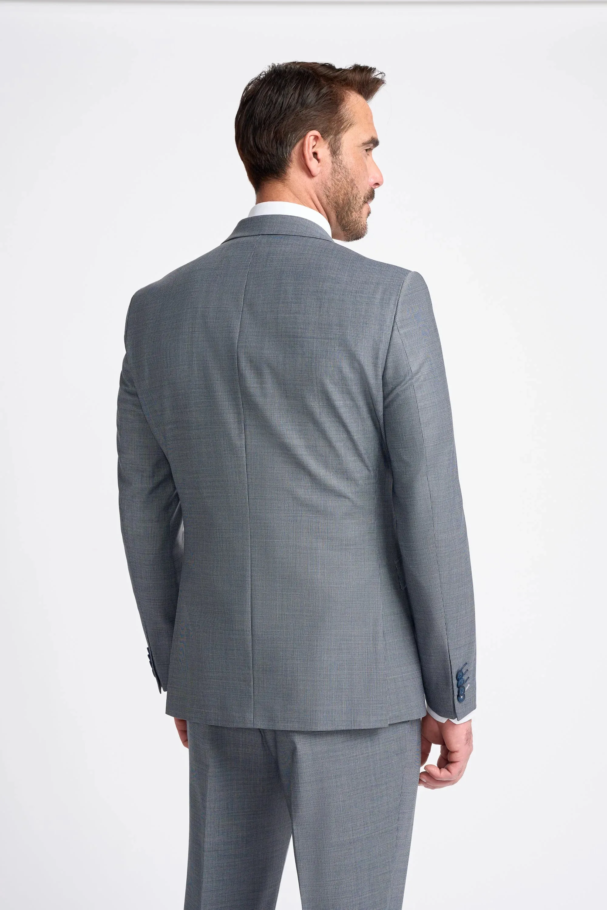 Bond - Men's Grey Tailored Fit Blazer sold by Tru Clothing product image thumbnail 4