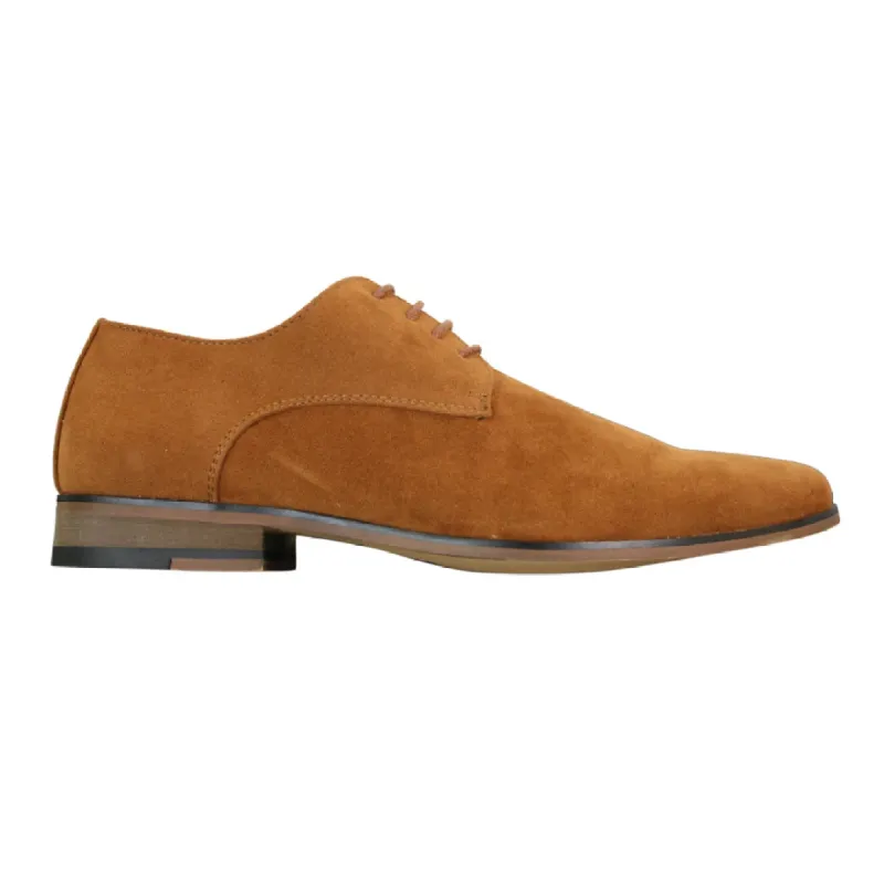 Mens Nubuck Suede Laced Smart Casual Shoes Navy Blue Brown Black sold by Tru Clothing