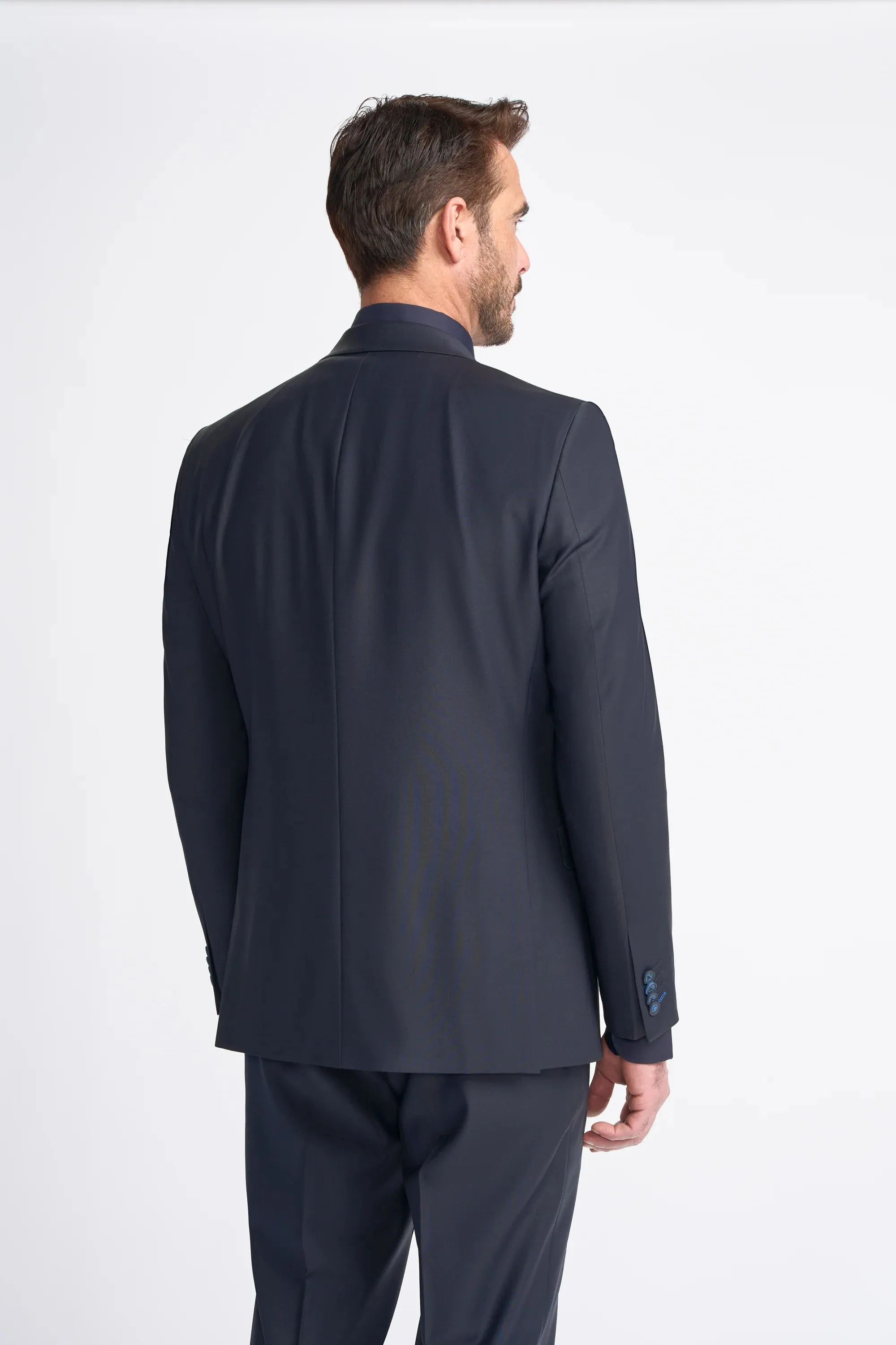 Bond - Men's Dark Navy Tailored Fit Blazer sold by Tru Clothing product image thumbnail 3