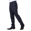 Kenneth - Men's Navy Tweed Check Trousers sold by Tru Clothing