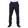 Kenneth - Men's Navy Tweed Check Trousers sold by Tru Clothing