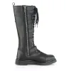 DEMONIA Men's Rock Knee High Boots Gothic EMO Black Combat Lace Up Buckle Straps sold by Tru Clothing