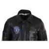 Men's Leather Bomber Jacket Aviator Fur Collar Pilot Raging Bull sold by Tru Clothing