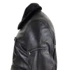 Men's Leather Bomber Jacket Aviator Fur Collar Pilot Raging Bull sold by Tru Clothing
