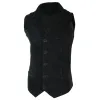 Men's Suede Leather Vest Tan Brown Black Wine Waistcoat sold by Tru Clothing