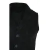 Men's Suede Leather Vest Tan Brown Black Wine Waistcoat sold by Tru Clothing