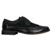 Mens Brogues Leather Shoes Italian Designer Smart Casual Brown Black Navy Retro sold by Tru Clothing