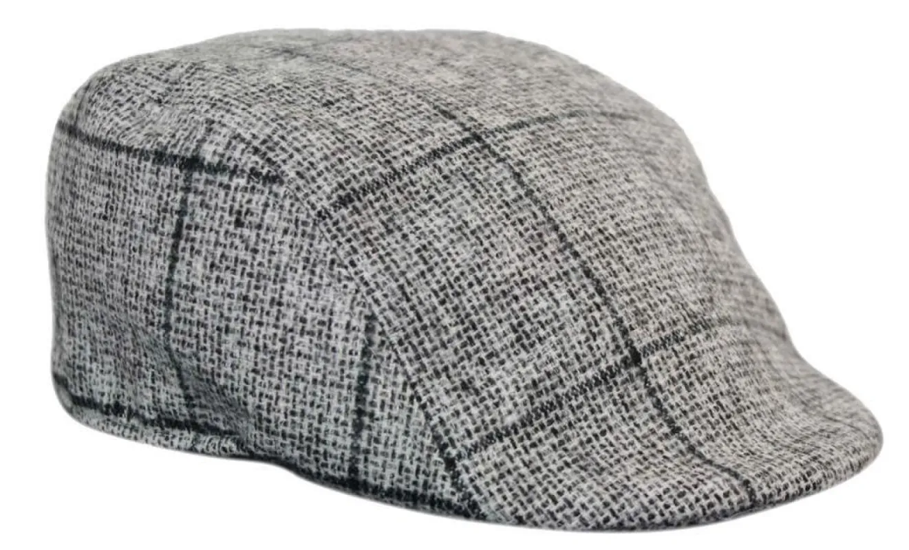 Men's Tweed Grandad Flat Caps Hats Blinders Check Classic sold by Tru Clothing