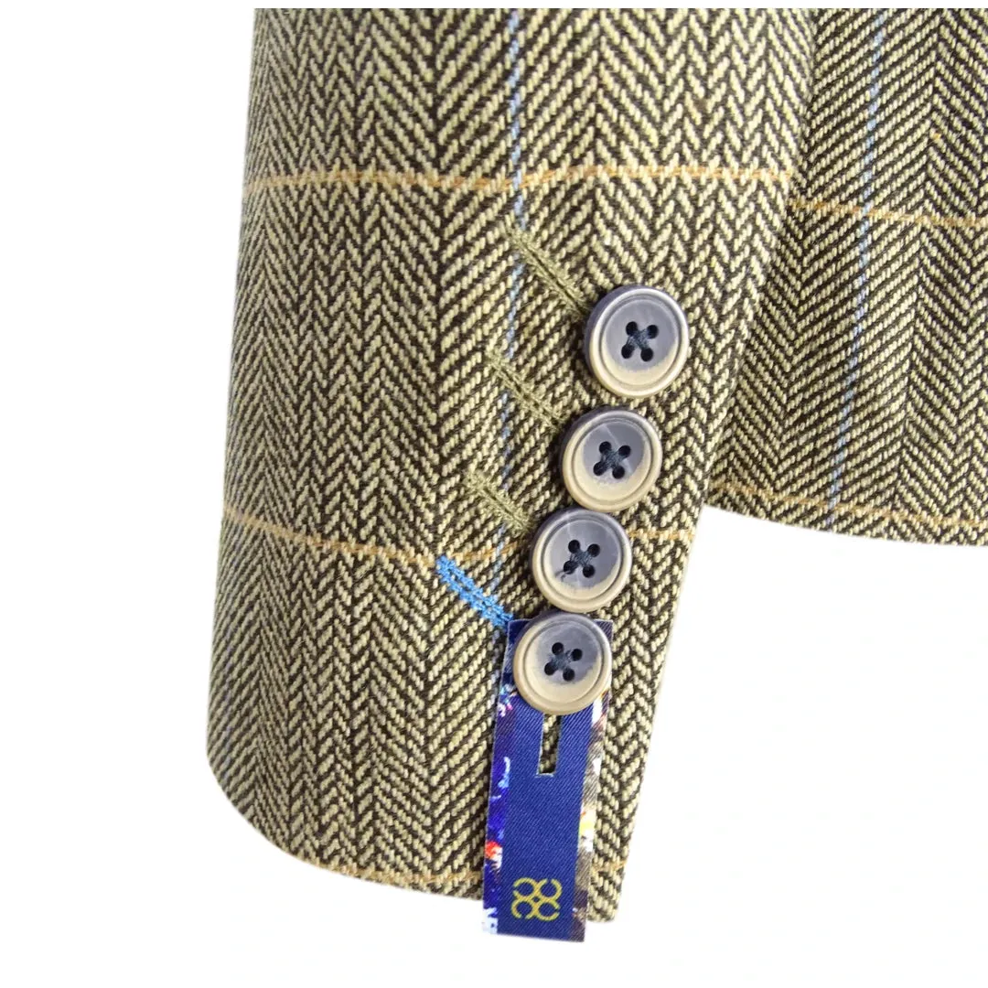 Albert - Women Classic Tweed Herringbone Check Tan Brown peaky blinders sold by Tru Clothing product image thumbnail 5