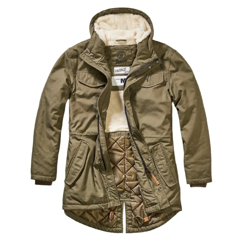 Brandit Marsh Lake Teddyparka Hooded Winter Jacket sold by Tru Clothing