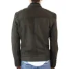 Men's Biker Motorcycle Distressed Brown Zip Short Leather Jacket Suede sold by Tru Clothing