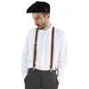 Men's Classic Trouser Braces Suspenders 1920s Gatsby Peaky Blinders Colours sold by Tru Clothing