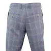 Paradise - Men's Light Blue Check Trousers sold by Tru Clothing