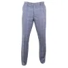 Paradise - Men's Light Blue Check Trousers sold by Tru Clothing