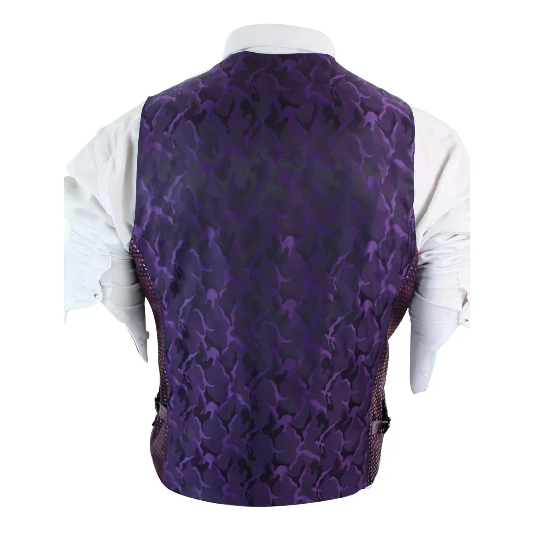 Melton - Men's Double Breasted Felt Tweed Classic Waistcoat Herringbone sold by Tru Clothing product image thumbnail 4