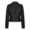 Women's Leather Biker Jacket Cross Zip Tan Brown Black Red Yellow sold by Tru Clothing