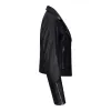 Women's Leather Biker Jacket Cross Zip Tan Brown Black Red Yellow sold by Tru Clothing