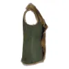 Women's Spanish Shearling Sheepskin Toscana Olive Long Waistcoat Gilet sold by Tru Clothing