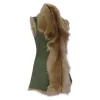 Women's Spanish Shearling Sheepskin Toscana Olive Long Waistcoat Gilet sold by Tru Clothing