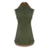 Women's Spanish Shearling Sheepskin Toscana Olive Long Waistcoat Gilet sold by Tru Clothing