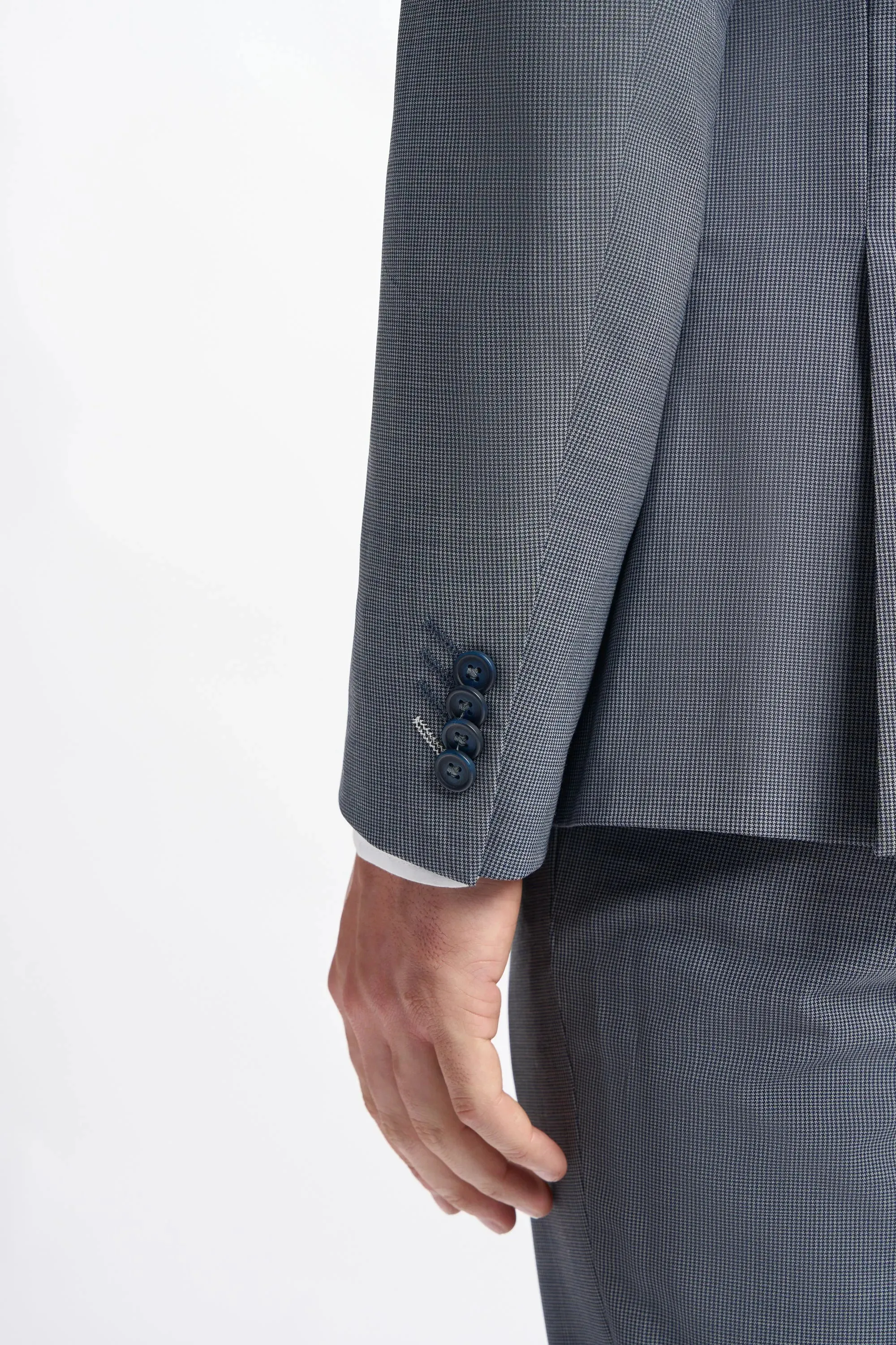 Bond - Men's Grey Double Breasted Blazer sold by Tru Clothing product image thumbnail 3