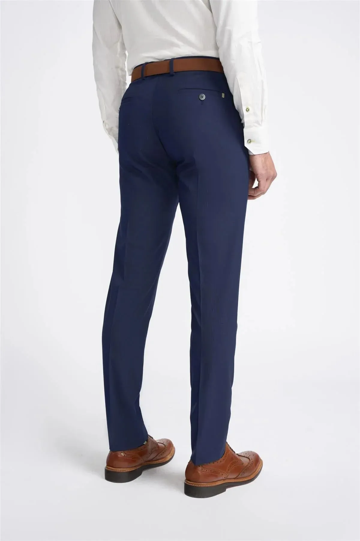 Victorious - Men's Navy Blue Trousers sold by Tru Clothing product image thumbnail 2