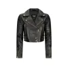 Women's Short Leather Jacket Cross Zip Biker Brando Soft Classic sold by Tru Clothing