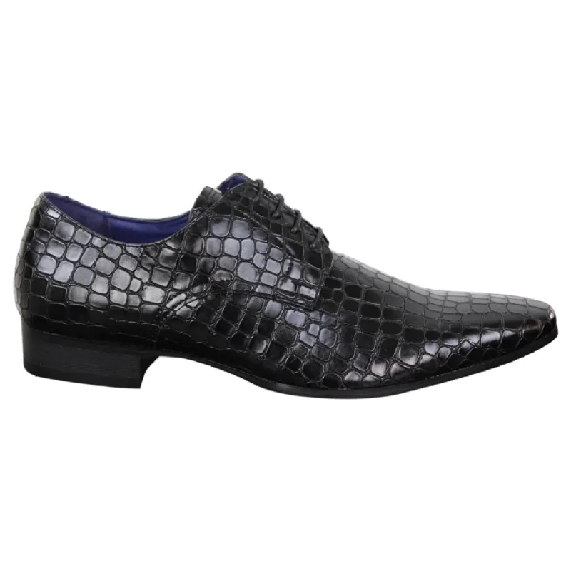 Mens Crocodile Skin Effect Shoes sold by Tru Clothing