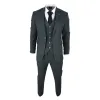 Furious - Men's Tweed Olive Green 3 Piece Suit Classic 1920s Wedding sold by Tru Clothing